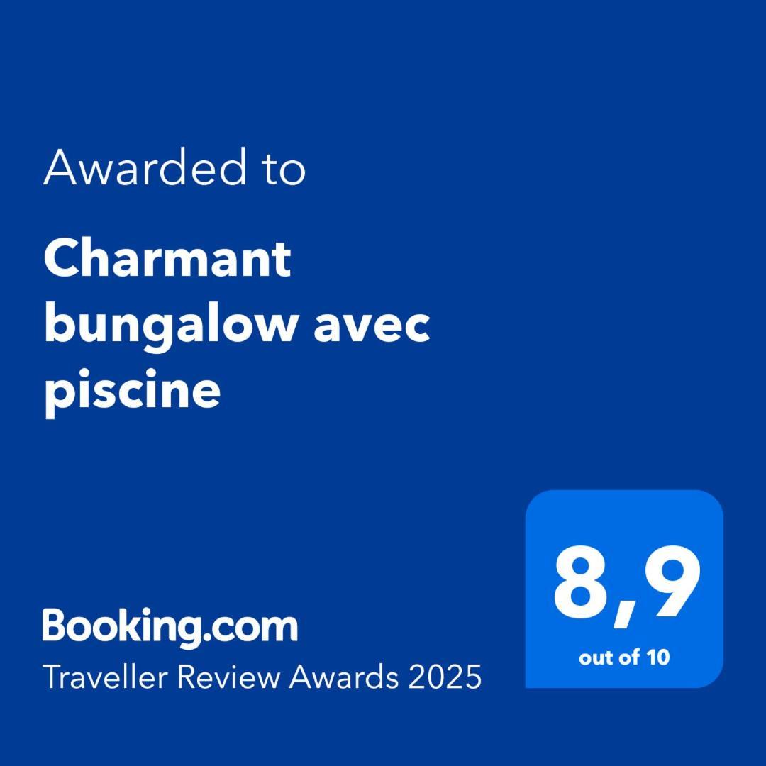 Charmant Bungalow Avec Piscine Saint-Joseph Ngoại thất bức ảnh